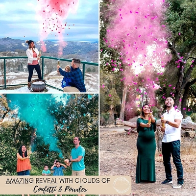Różowa impreza Confetti Shooter biodegradowalny na ślub urodzinowy