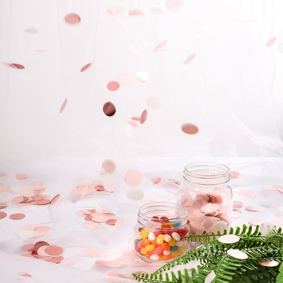 Różowy Krąg Tissue Paper Confetti Święto Ślub Urodziny