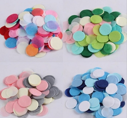 Różowy Krąg Tissue Paper Confetti Święto Ślub Urodziny