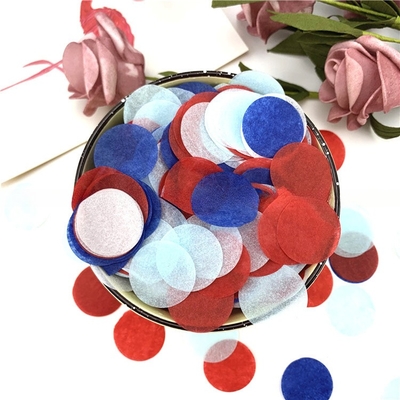 Krągłe papiery do tkanin konfetti party poppers biodegradowalne