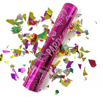 Zindywidualizowane logo akceptowalne party cannons kolorowe poppers dla ślubu