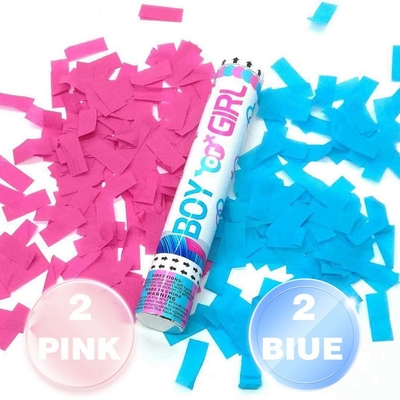 Płeć Reveal Confetti Party Popper Kolorowy Dym Holi Powder biodegradowalny płomienioodporny party popper confetti