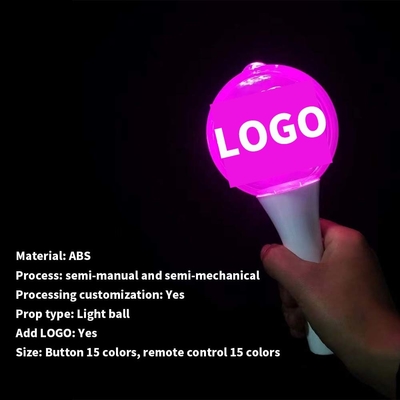 18*10CM LED Glow Blinking Stick White Shell Ball Wand Na festiwalne materiały koncertowe