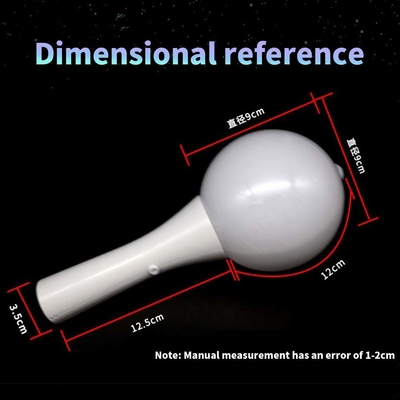 18*10CM LED Glow Blinking Stick White Shell Ball Wand Na festiwalne materiały koncertowe