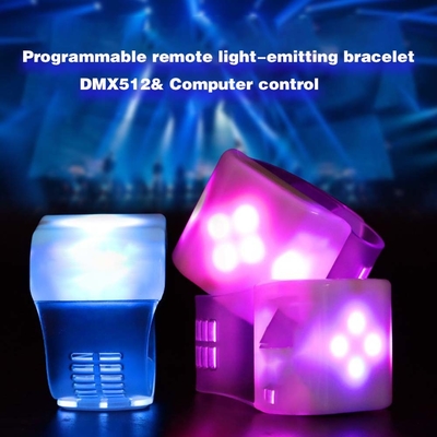 Personalizowane zdalne sterowanie Świecące regulowane LED Światło z bransoletkami NFC RFID Custom Promotional