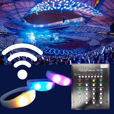 2024 DMX 512 Oświetlenie Zdalnie sterowane LED Bracelet RGB Pulseras Brasil luz gira Pulseras LED Con Control DMX