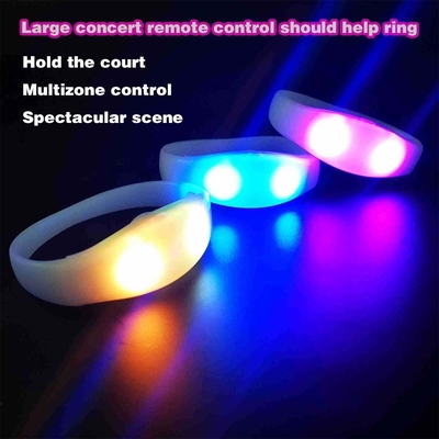 2024 DMX 512 Oświetlenie Zdalnie sterowane LED Bracelet RGB Pulseras Brasil luz gira Pulseras LED Con Control DMX