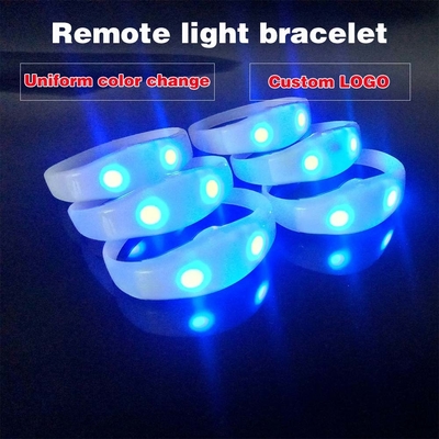 Led Bracelet do ślubów i imprez Kontrola Dmx Kolor zmieniający Bracelet Led Sprzedaż hurtowa 2022 Nowy Custom Print Logo Promotio