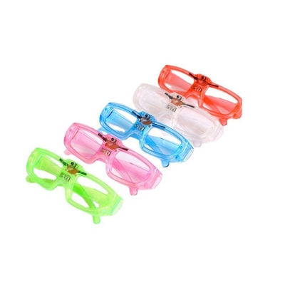 LED Kolor Zabawki Okiennik Świecący Okulary Zabawy Okulary LED Okulary urodzinowe Przybory Błyskowe Zmieniające 3D Świetliste okulary