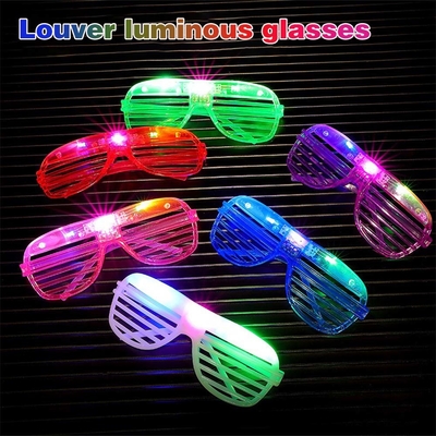 LED Kolor Zabawki Okiennik Świecący Okulary Zabawy Okulary LED Okulary urodzinowe Przybory Błyskowe Zmieniające 3D Świetliste okulary
