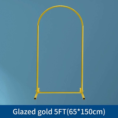 Złota 25mm Aluminiowa Lutowa Rurka Kwiatowe Ślubne Tło Stoisko z Akcesoriami i Torbą