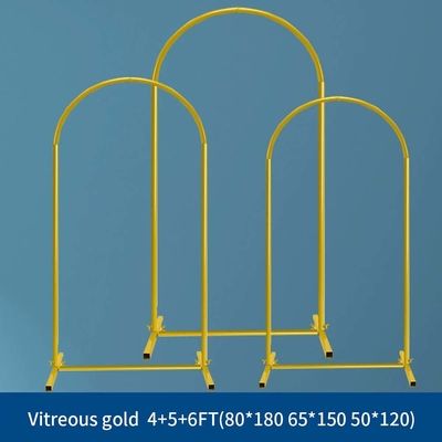 Złota 25mm Aluminiowa Lutowa Rurka Kwiatowe Ślubne Tło Stoisko z Akcesoriami i Torbą