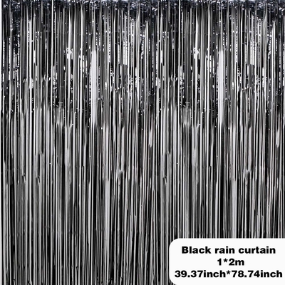 Dzień urodzin Twarz Fotograficzny stolik Fringe Tassel Drzwi Folii Zasłona