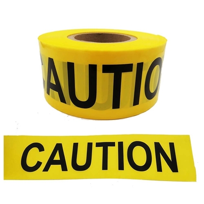 200 m długości PET Safety Warning Warning Tape z wodoodporną drukowaną wstążką barierową