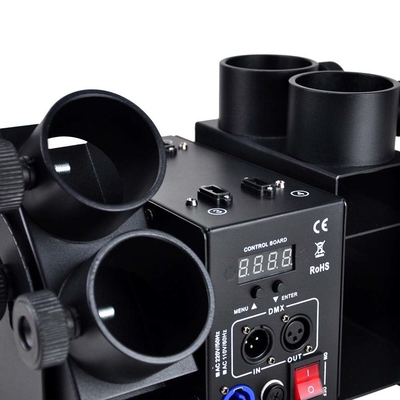120W 4 głowica elektroniczne konfetti Launcher Maszyna z DMX sterowanie dla ślubu urodziny konfetti Cannon