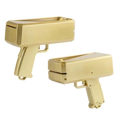 Dekoracja imprezy Urodziny Pieniądze Cannon Spray Prawdziwy Plastikowy Pistolet Rozrzucacz Złoto Zabawki Dolar Pieniądze Pistolet do zabawy