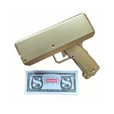 Dekoracja imprezy Urodziny Pieniądze Cannon Spray Prawdziwy Plastikowy Pistolet Rozrzucacz Złoto Zabawki Dolar Pieniądze Pistolet do zabawy