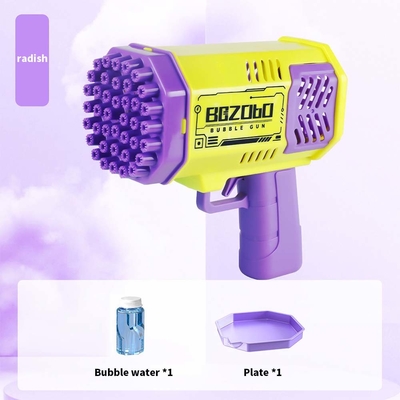 Plastic40 Holes Rocket Bazooka Bubble Gun Toys Recargable s Machine Outdoor Summer dla dzieci