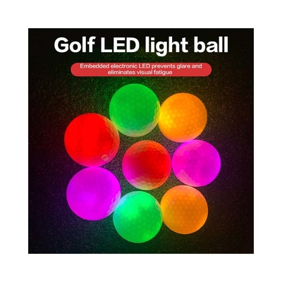 LED Golf Ball Custom Night Lighting Flashing Glowing Golf Balls dla tematu sportowego