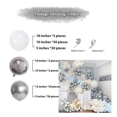 Różowy Błękitny Lateks Balon Archy Set Ślubne Urodziny impreza Dekoracja Balony Set