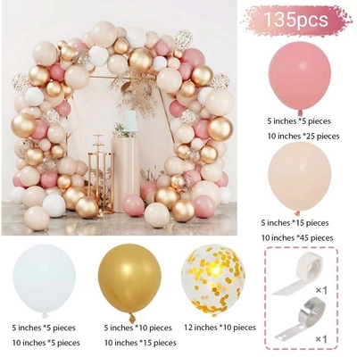 Różowy Błękitny Lateks Balon Archy Set Ślubne Urodziny impreza Dekoracja Balony Set