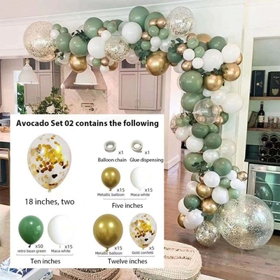 Różowy Błękitny Lateks Balon Archy Set Ślubne Urodziny impreza Dekoracja Balony Set