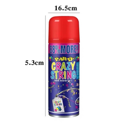 Zakres strzelania 5-8m ekonomiczny kolorowy streamer i głupie szalone struny spray do dekoracji festiwalowych