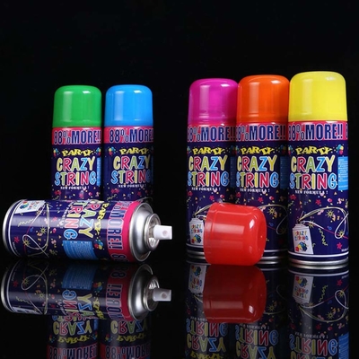Zakres strzelania 5-8m ekonomiczny kolorowy streamer i głupie szalone struny spray do dekoracji festiwalowych