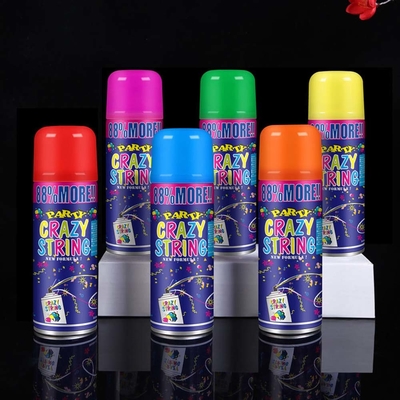 Zakres strzelania 5-8m ekonomiczny kolorowy streamer i głupie szalone struny spray do dekoracji festiwalowych