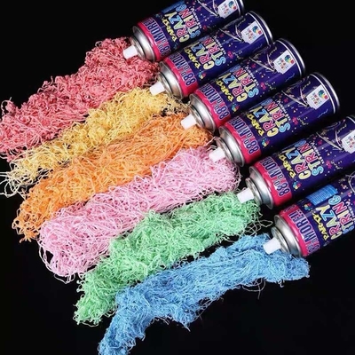 Zakres strzelania 5-8m ekonomiczny kolorowy streamer i głupie szalone struny spray do dekoracji festiwalowych